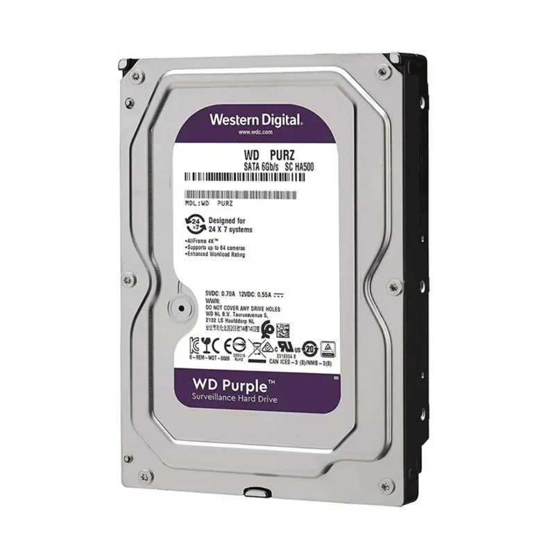 هارد دیسک اینترنال وسترن دیجیتال با رابط SATA 3.0 مدل Wd10purz ظرفیت 1 ترابایت
