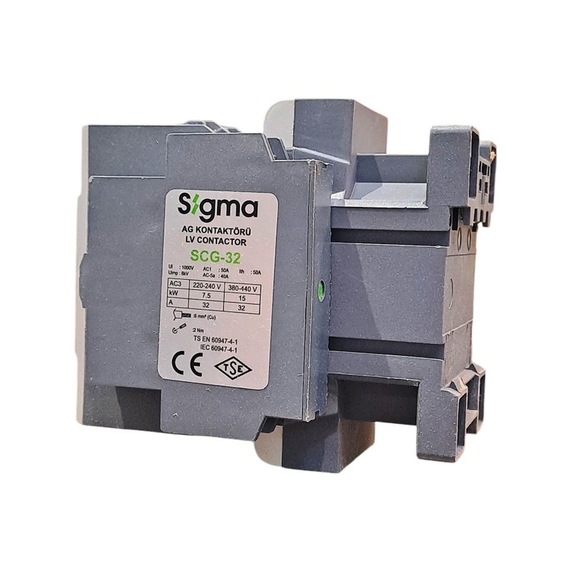 کنتاکتور 32 آمپر سه فاز سیگما کد SCG-32