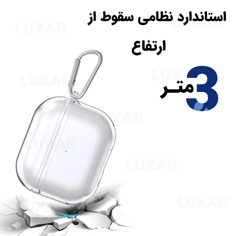 کاور لوکسار مدل Clearer -800 مناسب برای کیس اپل Airpods 4