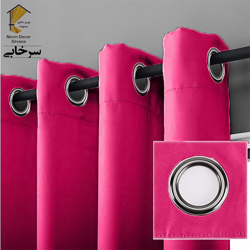 پرده نوین دکور سیلوانا مدل لاکچری 180 _ 1 سایز 180x140 سانتی‌متر