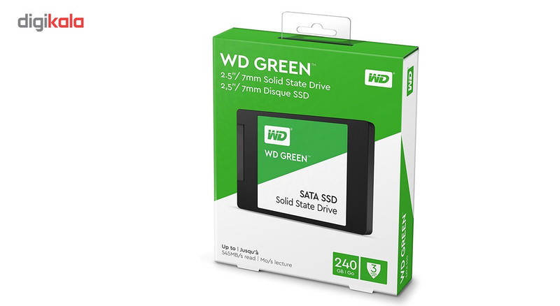 اس اس دی اینترنال SATA III وسترن دیجیتال مدل Green ظرفیت 240 گیگابایت
