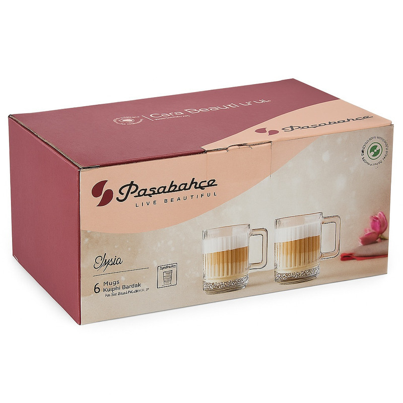 فنجان پاشاباغچه مدل الیسیا کد 55432 بسته 6 عددی