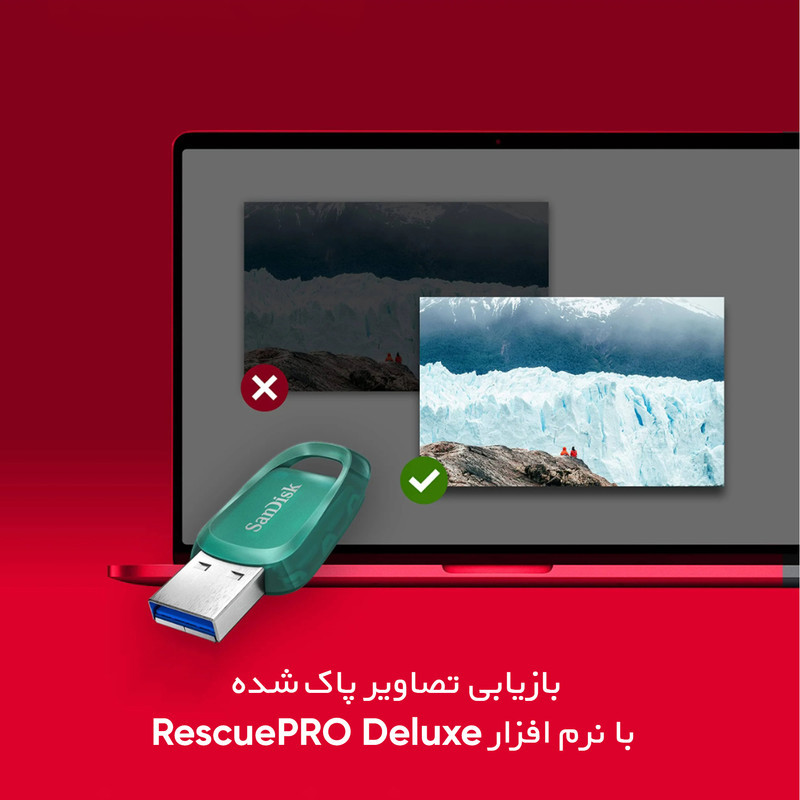 فلش مموری سن دیسک مدل ECO USB3.2 ظرفیت 512 گیگابایت