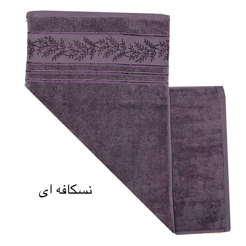 حوله دست و  صورت هنرمند مدل شاخه سایز 40x80 سانتی متر