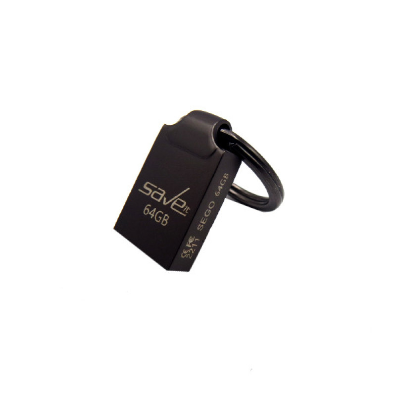 فلش مموری سیویت مدل SEGO ظرفیت 64 گیگابایت با رابط USB 2.0، بدنه فلزی، طراحی بند انگشتی با حلقه آویز، سازگار با گوشی، تبلت، لپ‌تاپ و تلویزیون، سرعت انتقال 30 مگابایت بر ثانیه