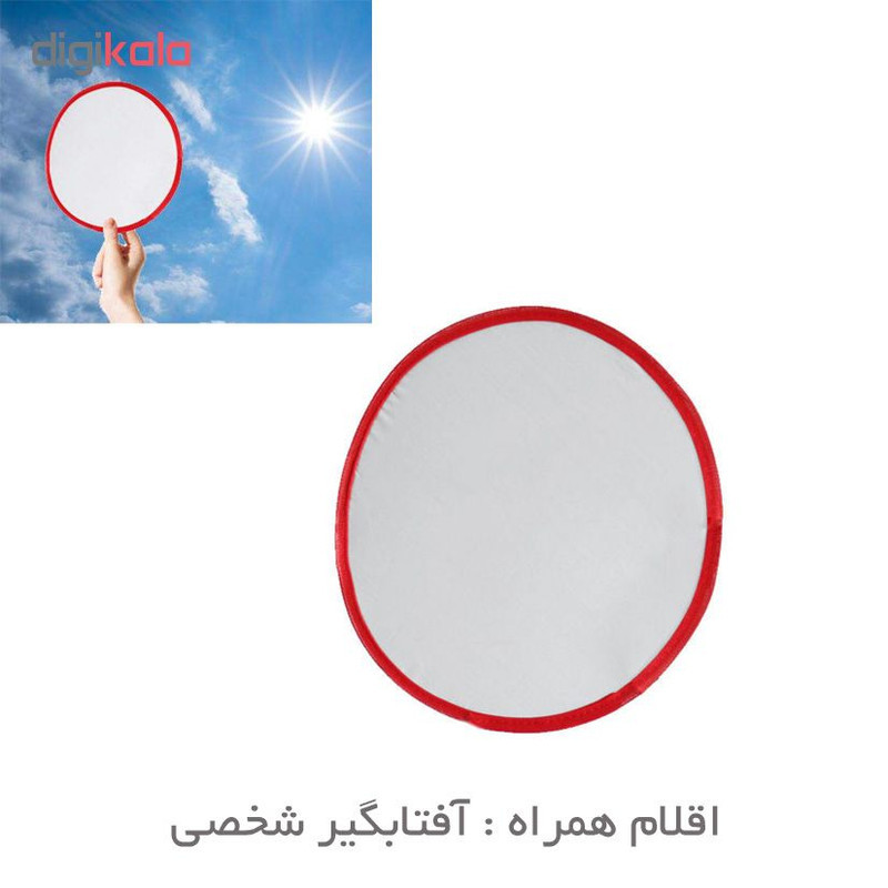 آفتابگیر شیشه جلو خودرو مدل A100 به همراه کاور نگهدارنده و آفتابگیر