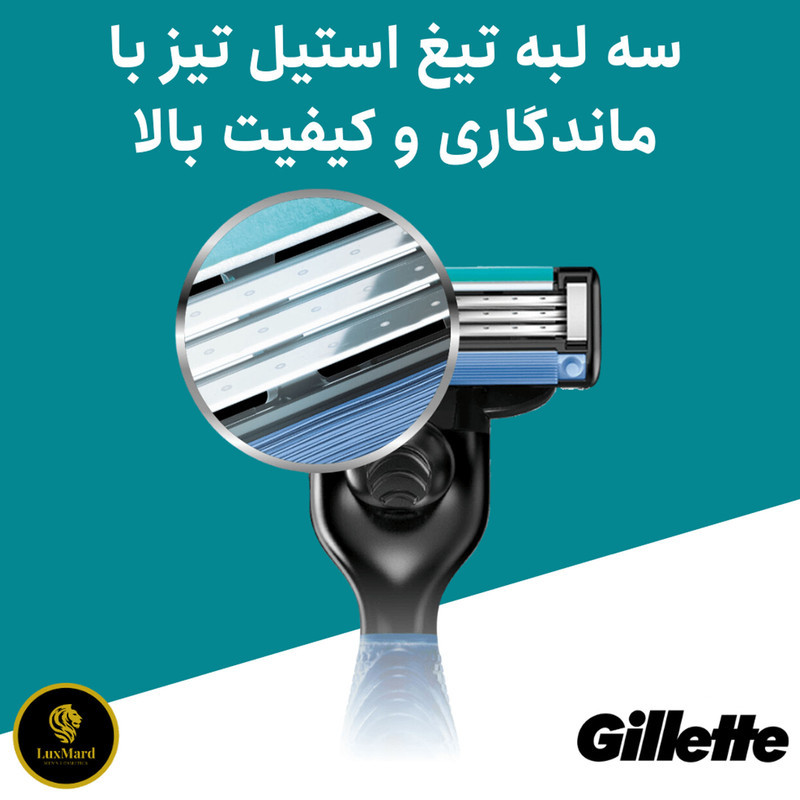 تیغ یدک ژیلت مدل  MACH 3 PLUSبسته 5 عددی