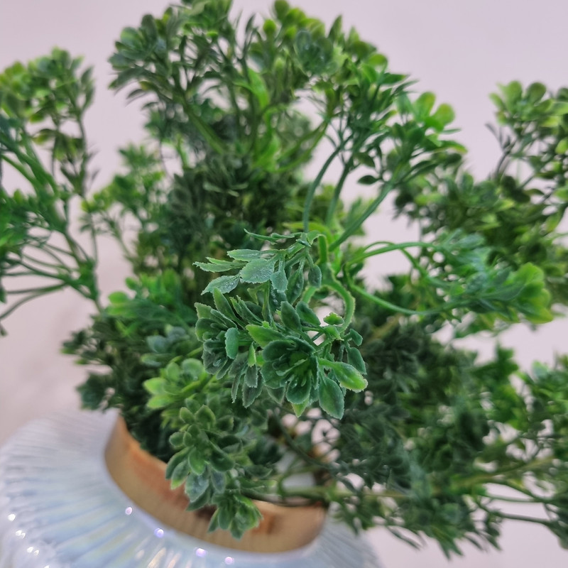 گل مصنوعی بوته زیره 5 شاخه ارتفاع 35 سانتی‌متر ابعاد 15×15×35 سانتی‌متر وزن 40 گرم