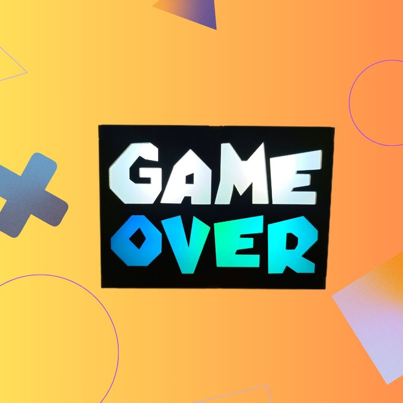 آیکون لایت گیم لند پلاس مدل GAME OVER
