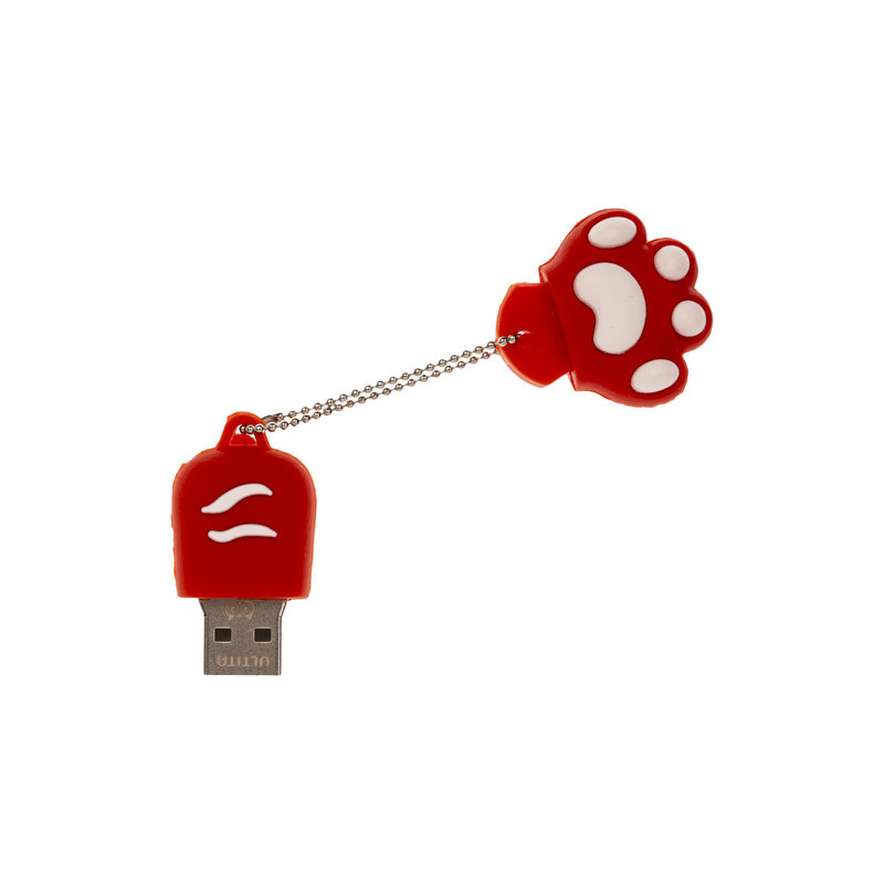 فلش مموری فانتزی مقاوم در برابر آب، ضربه و گردوغبار، ظرفیت 128GB، مدل پنجه گربه، سرعت خواندن 15-20MBs، سرعت نوشتن 8-10MBs، سازگار با تمامی سیستم‌عامل‌ها