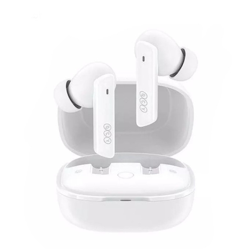 هدفون بلوتوثی کیو سی وای مدل Melobuds ANC HT05 با نویز کنسلینگ فعال (ANC)، درگاه شارژ USB Type-C، پشتیبانی از شارژ سریع، تکنولوژی حذف باد، مقاوم در برابر رطوبت و عرق
