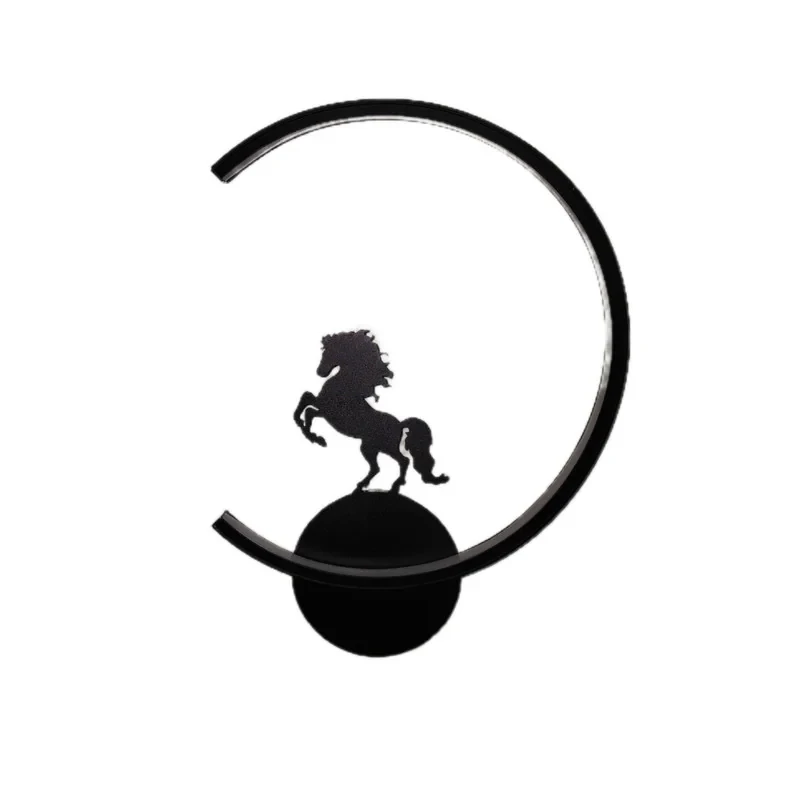 دیوارکوب مدل چراغ طرح اسب