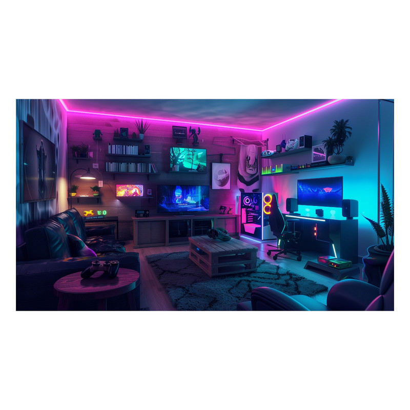 تابلو شاسی مدل اتاق گیمینگ Gaming Room کد 0064