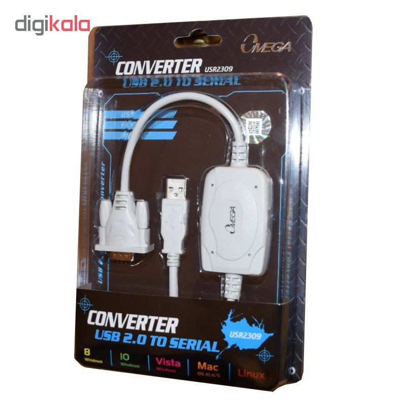 کابل تبدیل USB به سریال RS232 امگا مدل USR2309