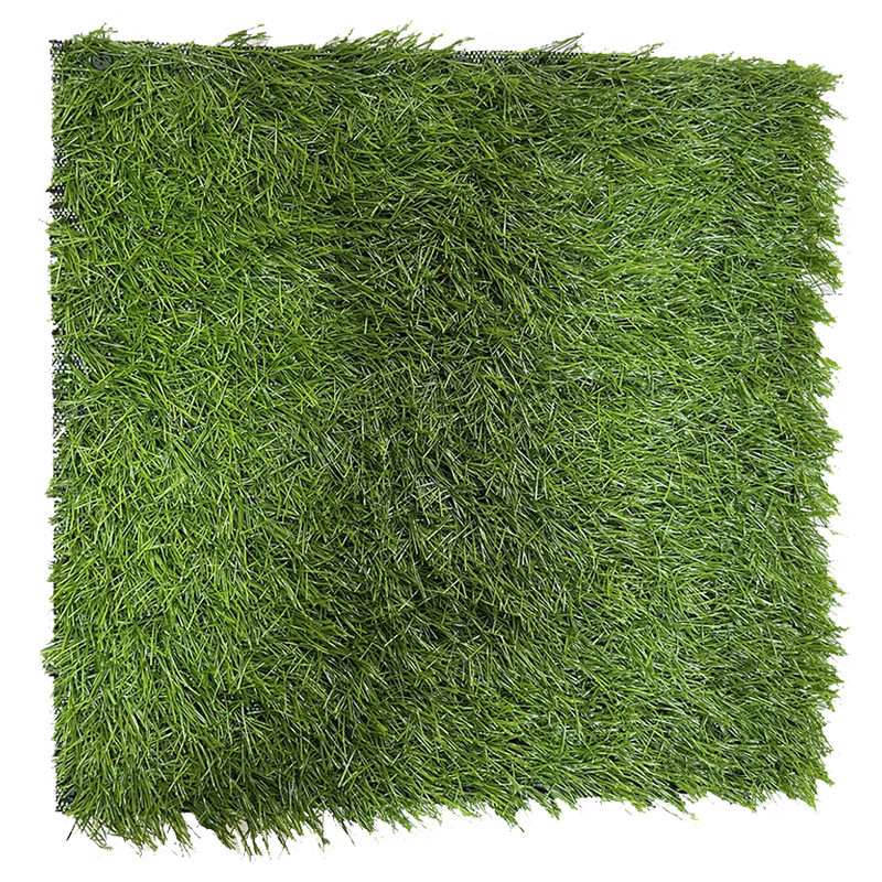 کفپوش مدل تایل چمن مصنوعی زمرد سایز 30x30 سانتی متر بسته 8 عددی