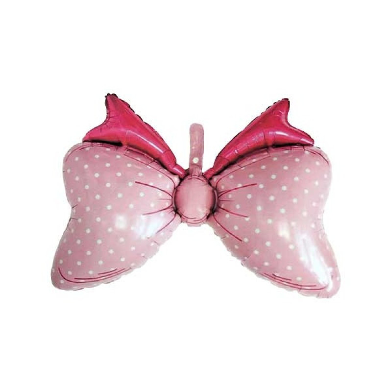 بادکنک فویلی مدل پاپیون کد pinkbowtieB1