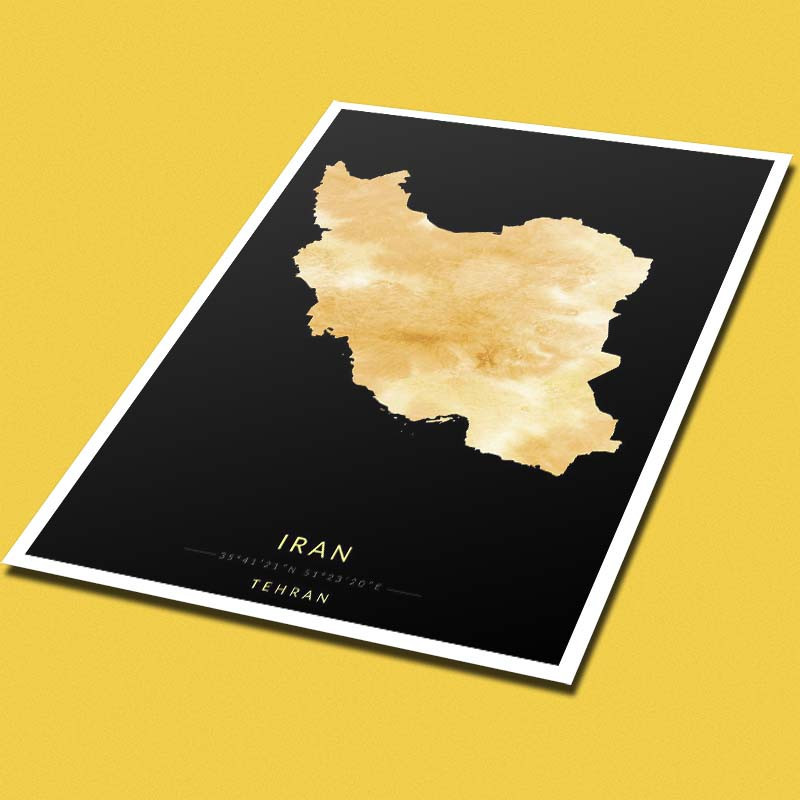 پوستر کارنيکا طرح ایران Iran کد 95765 مجموعه 8 عددی