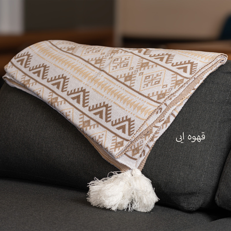 شال مبل طرح گلیم سایز 140×170 سانتی متر