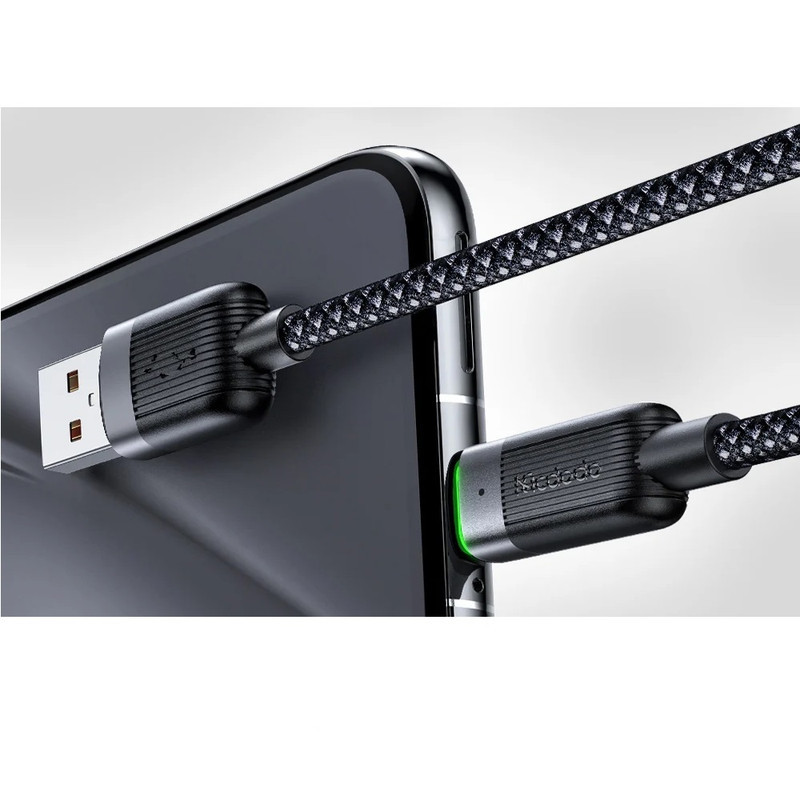 کابل تبدیل USB به USB-C مک دودو مدل CA-565 Magnetic Self-Winding طول 1.2 متر