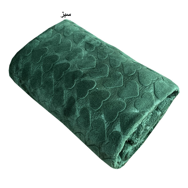 پتو مسافرتی 1 نفر شایسته مدل قلبی سایز 200×155 سانتی‌متر