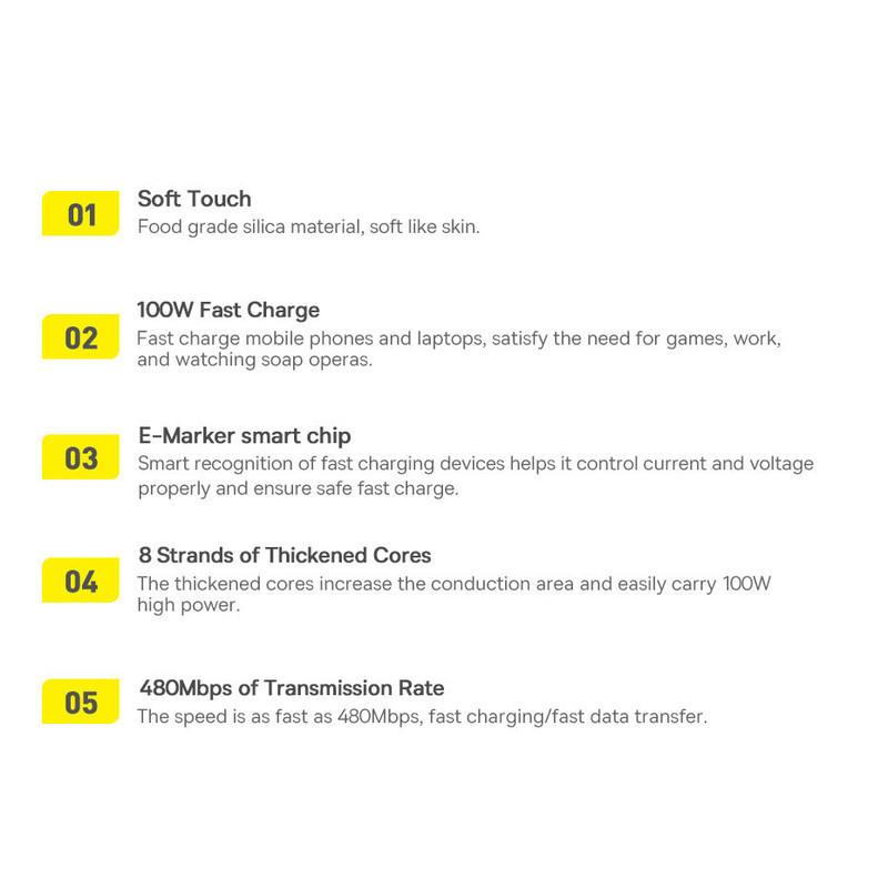 کابل USB-C باسئوس مدل CAGD030101 طول 2 متر