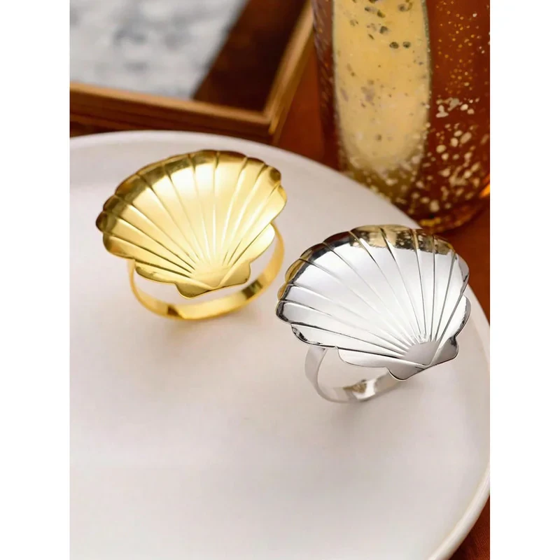 حلقه‌ دستمال مدل OYSTERSY مجموعه 4 عددی