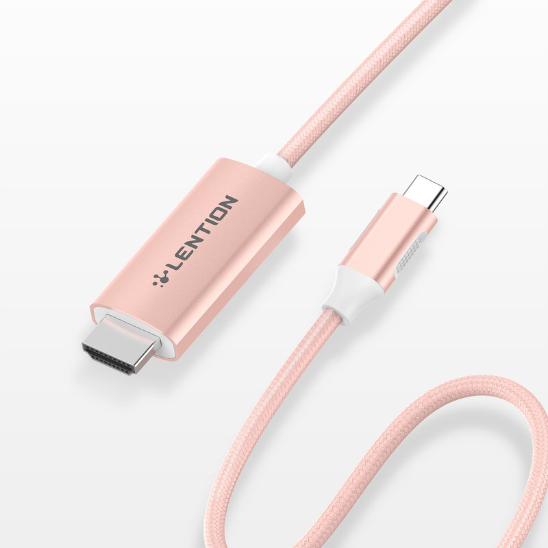 کابل تبدیل USB-C به HDMI لنشن مدل CU-707H NA 4K 60HZطول 1.8متر