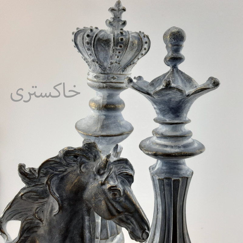 مجسمه مدل شطرنج دکوراتیو کد GR8 بسته 3 عددی