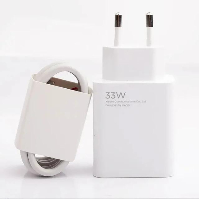 شارژر دیواری شیائومی مدل note 9 pro به همراه کابل تبدیل USB-C