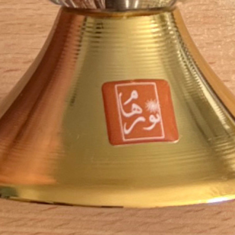 شمعدان نورهام مدل کریستالی ماهرخ مجموعه 3 عددی