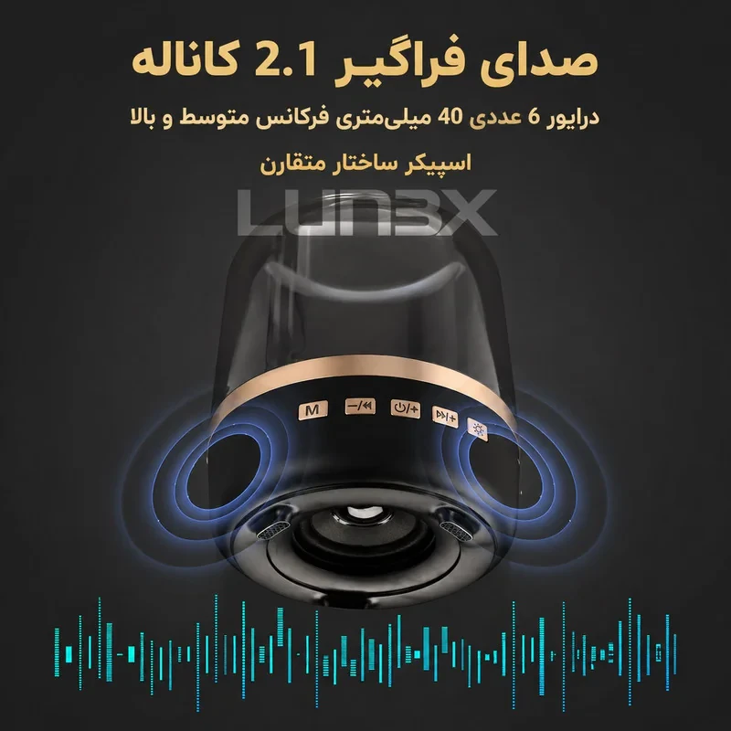 اسپیکر بلـوتوثی قابل حمل لونکـس مدل LX4-00