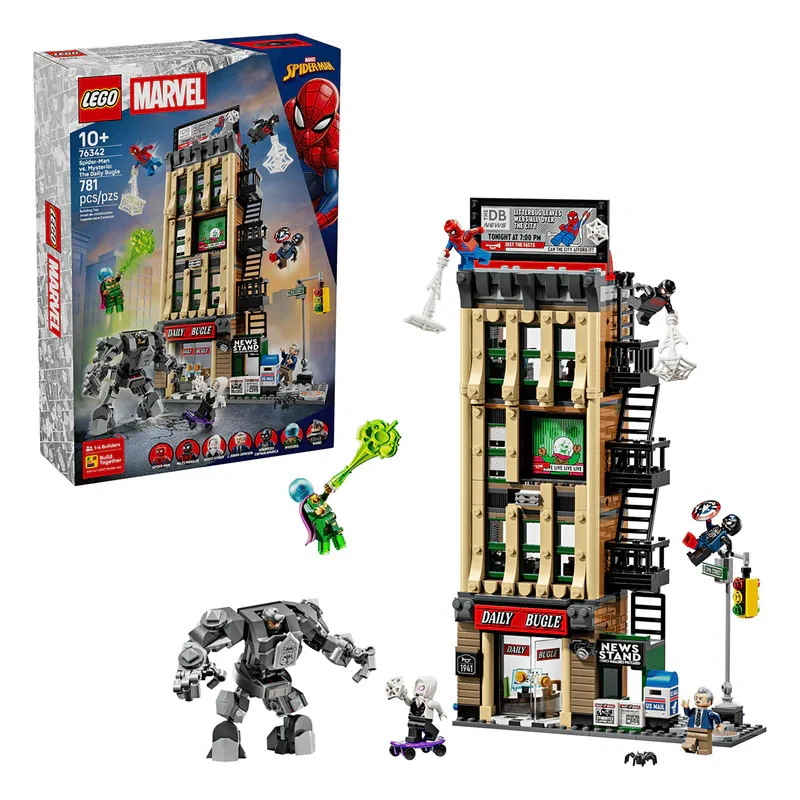 لگو 781 تکه سری Marvel مدل Spider-Man vs. Mysterio: The Daily Bugle کد 76342
