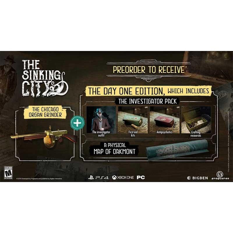 بازی The Sinking City نسخه Day One Edition مخصوص PS4