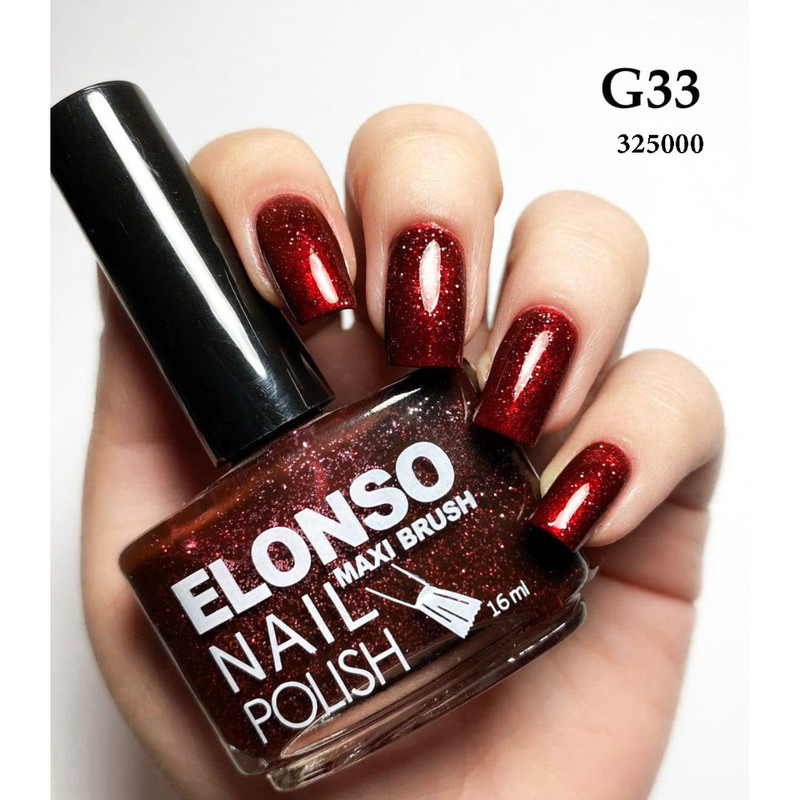 لاک ناخن الونسو شماره G33
