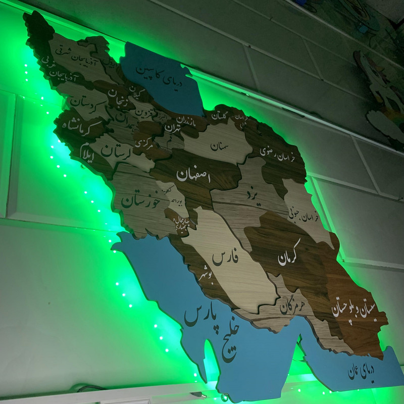 تابلو نوری مدل نقشه ایران