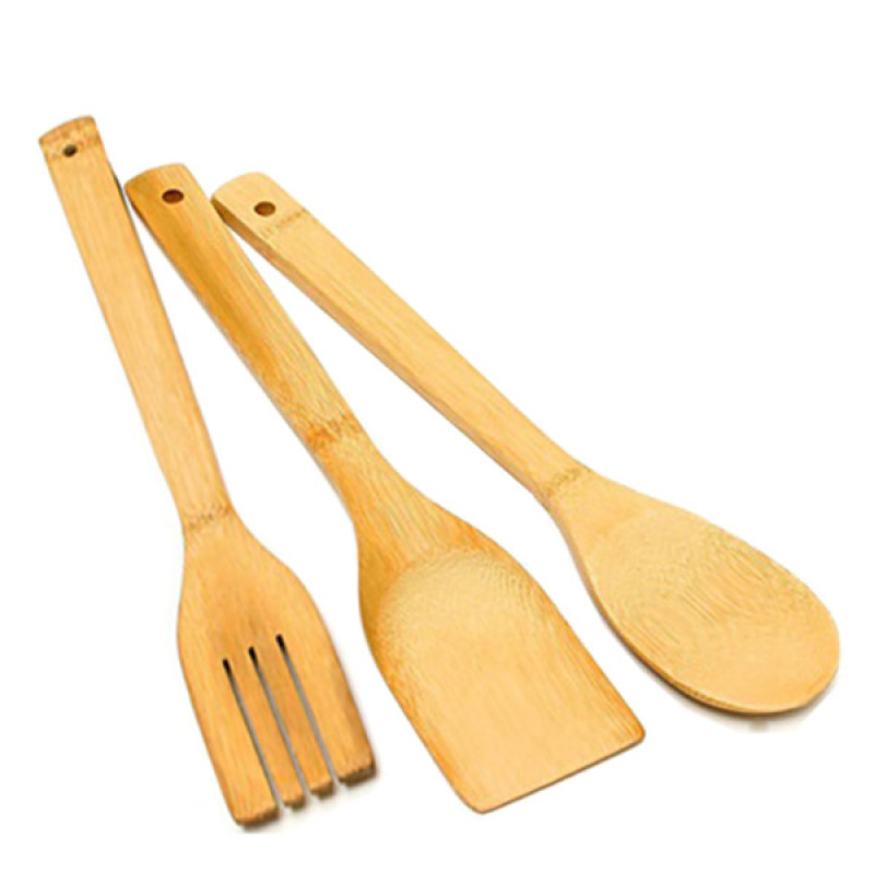 ست کفگیر و ملاقه 3 پارچه مدل bamboo