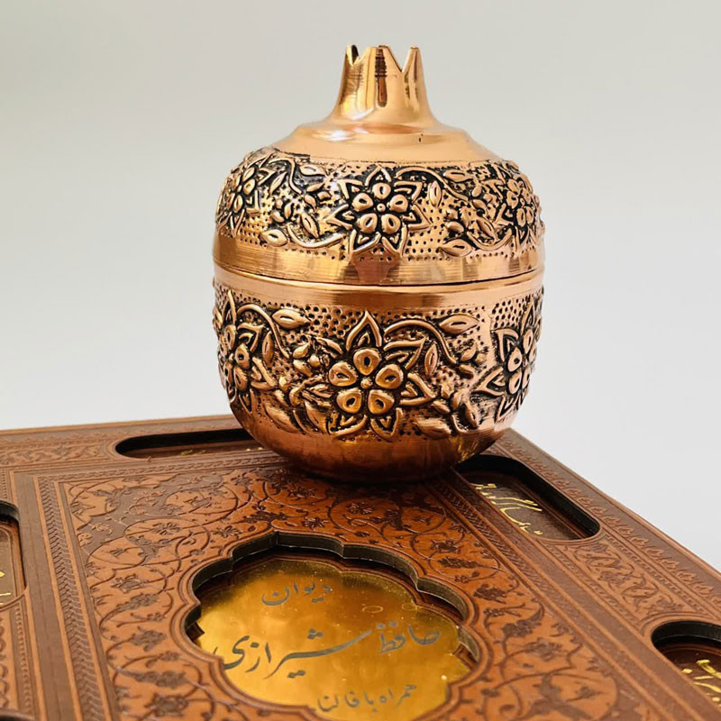 قندان مسی مدل انار کد ZH416.1
