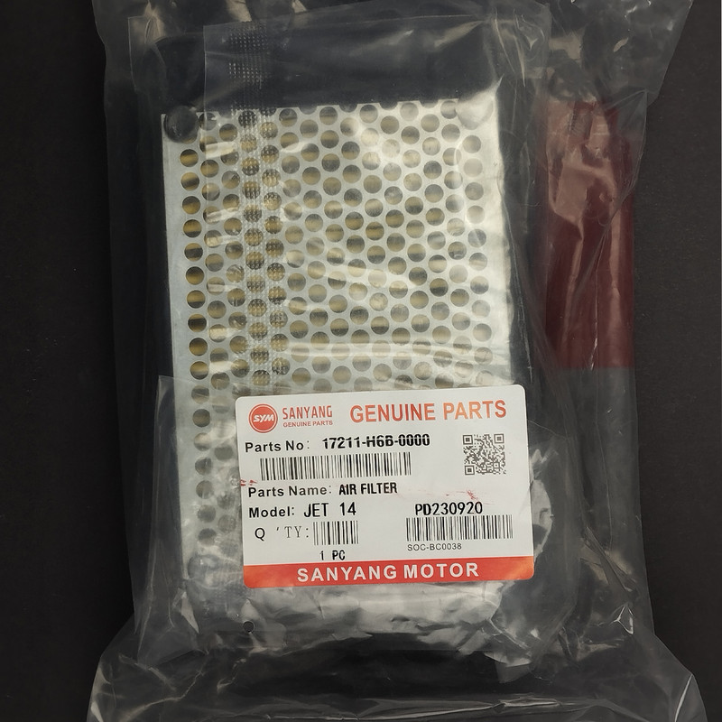 فیلتر هوا موتورسیکلت اس وای ام مدل  SYM J200 Genuine