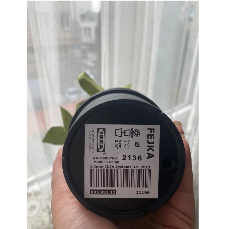 گلدان به همراه گل مصنوعی ایکیا مدل FEJKA-0039