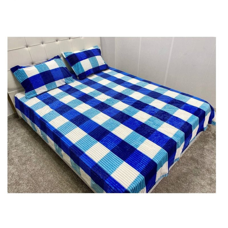 پتو مدل پلیسه چهار خونه سایز200*150 سانتی متر