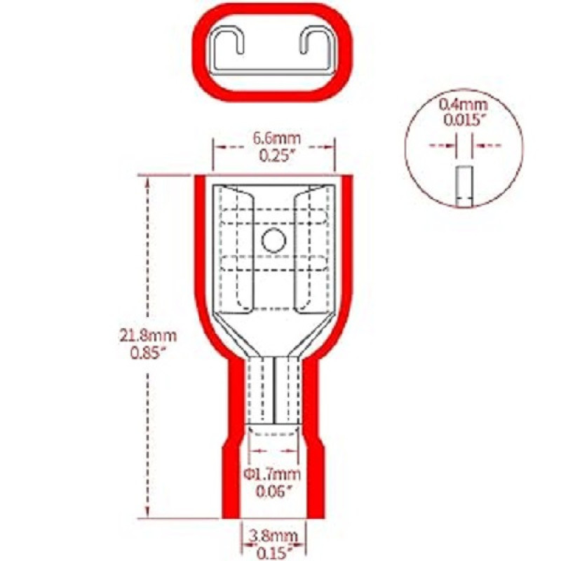 وایرشو نری و مادگی  مدل کولری کد FDFD1.5-2.5-6 بسته 50 عددی