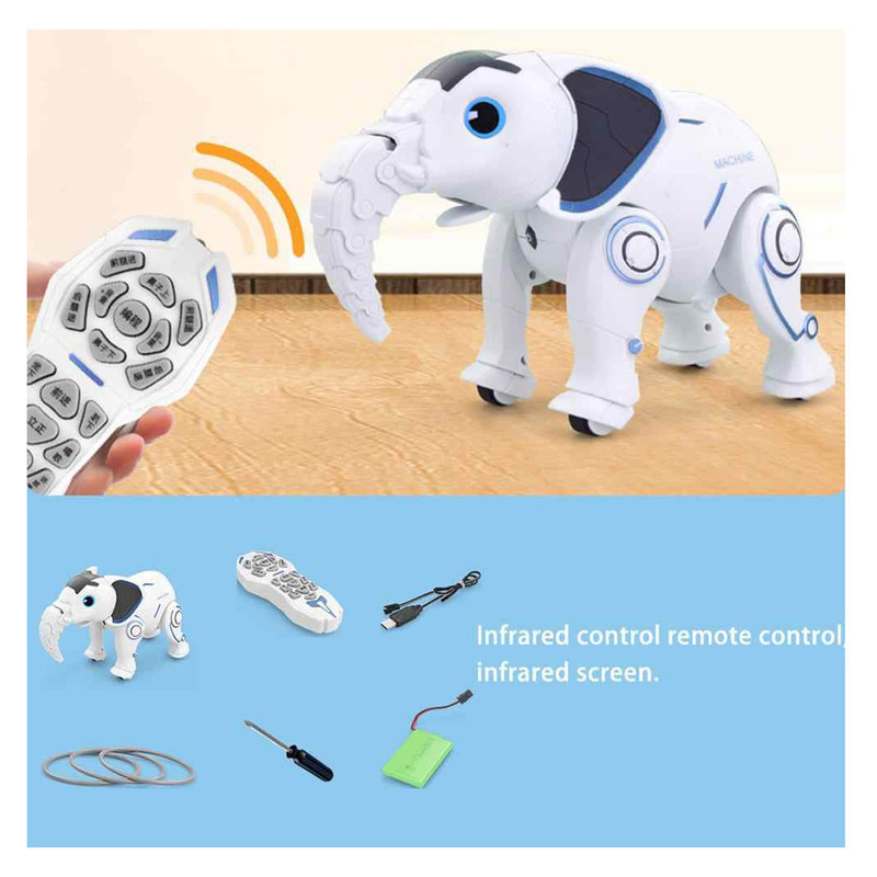 ربات اسباب بازی مدل K17 Intelligent Elephant