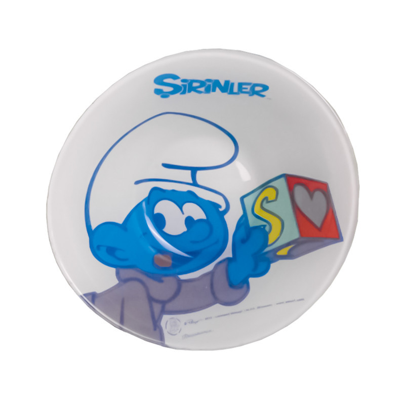 ظرف غذا 4 تکه کودک پاشاباغچه مدل Smurf