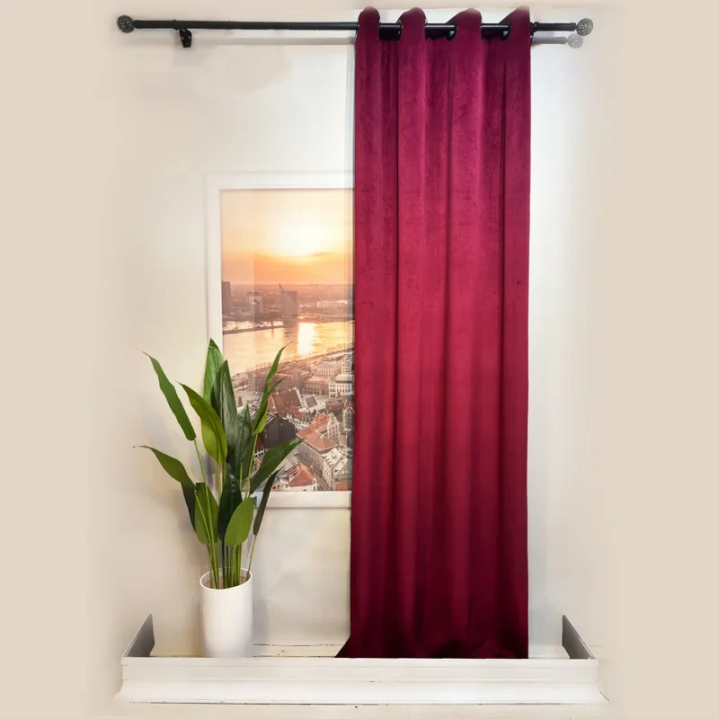 پرده پانچ مدل مخمل کالیفرنیا  سایز 280 × 140 سانتی‌متر