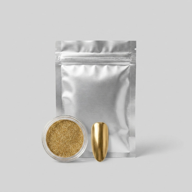 پودر کروم ناخن مدل Gld