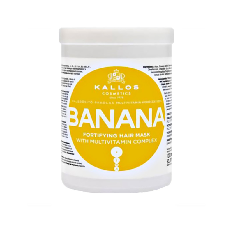 ماسک مو تقویت کننده کالوس مدل BANANA مناسب برای انواع مو حجم 1000 میلی لیتر