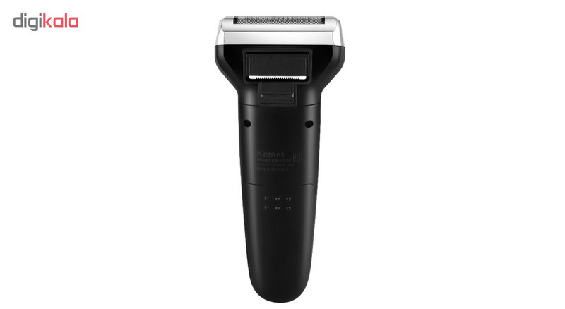 ماشین اصلاح موی صورت کیمی مدل KM-6559، اصلاح به صورت صفر زن، خط زن، دارای سه سری مخصوص برای اصلاح صورت، سر، گوش و بینی، منبع انرژی با کابل USB، تکنولوژی اصلاح به صورت برش چرخشی، مدت زمان شارژ 480 دقیقه و مدت زمان استفاده پس از شارژ 60 دقیقه