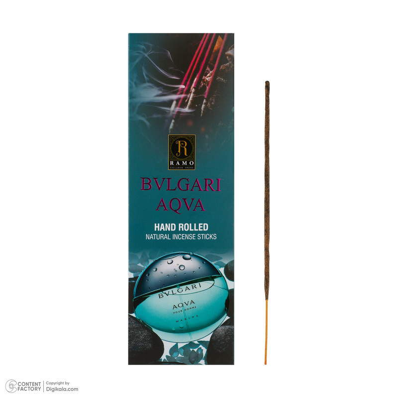 عود رامو مدل 001 رایحه ادکلن BVLGARI AQVA  بسته 20 عددی