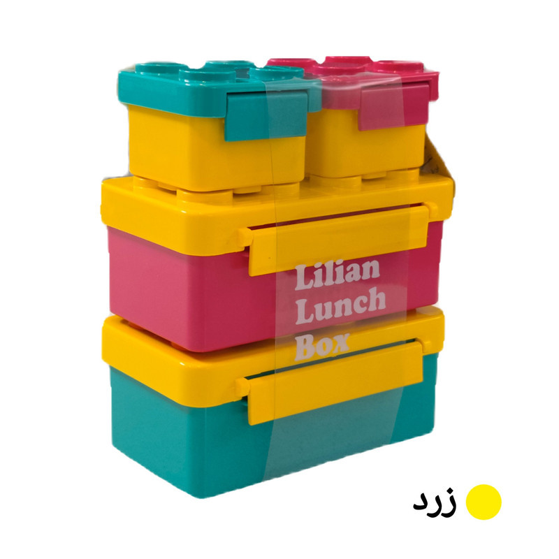ظرف غذای ۴ تکه کودک مدل پازل