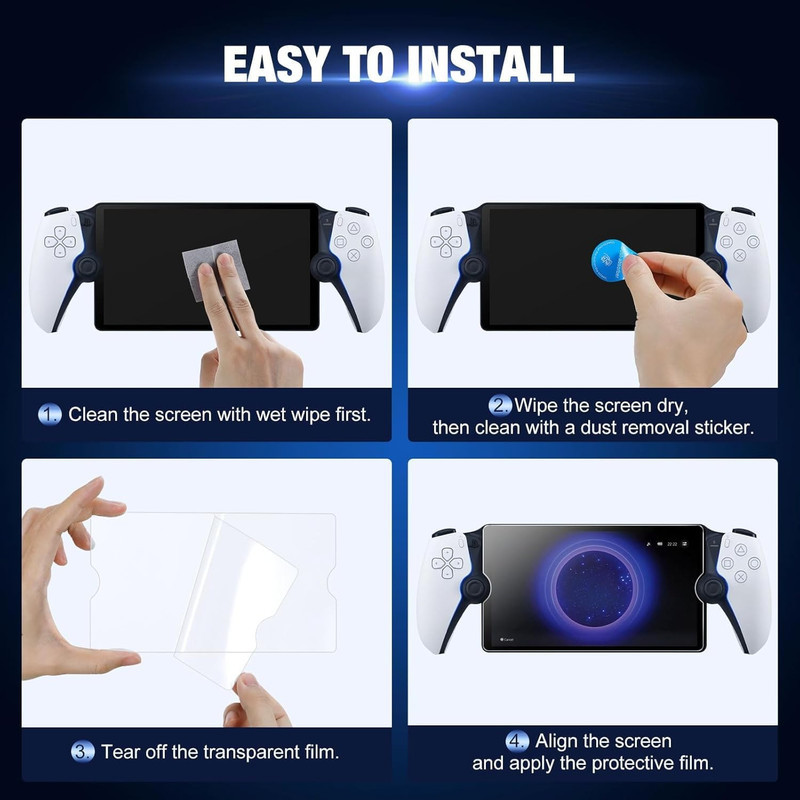 محافظ صفحه نمایش پلی استیشن پورتال آی پگا مدل Glass Screen Pro Premium